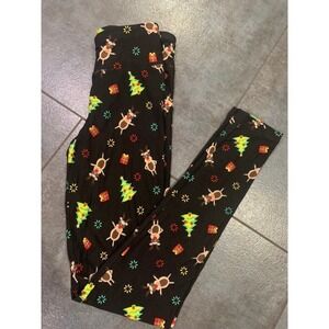 Christmas Leggings Rudolph Trees Holiday Pants Size S NWOT